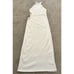 Kimberly Taylor Women Small Dress Grace Side Cutout Ribbed Midi Halter White