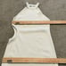Kimberly Taylor Women Small Dress Grace Side Cutout Ribbed Midi Halter White