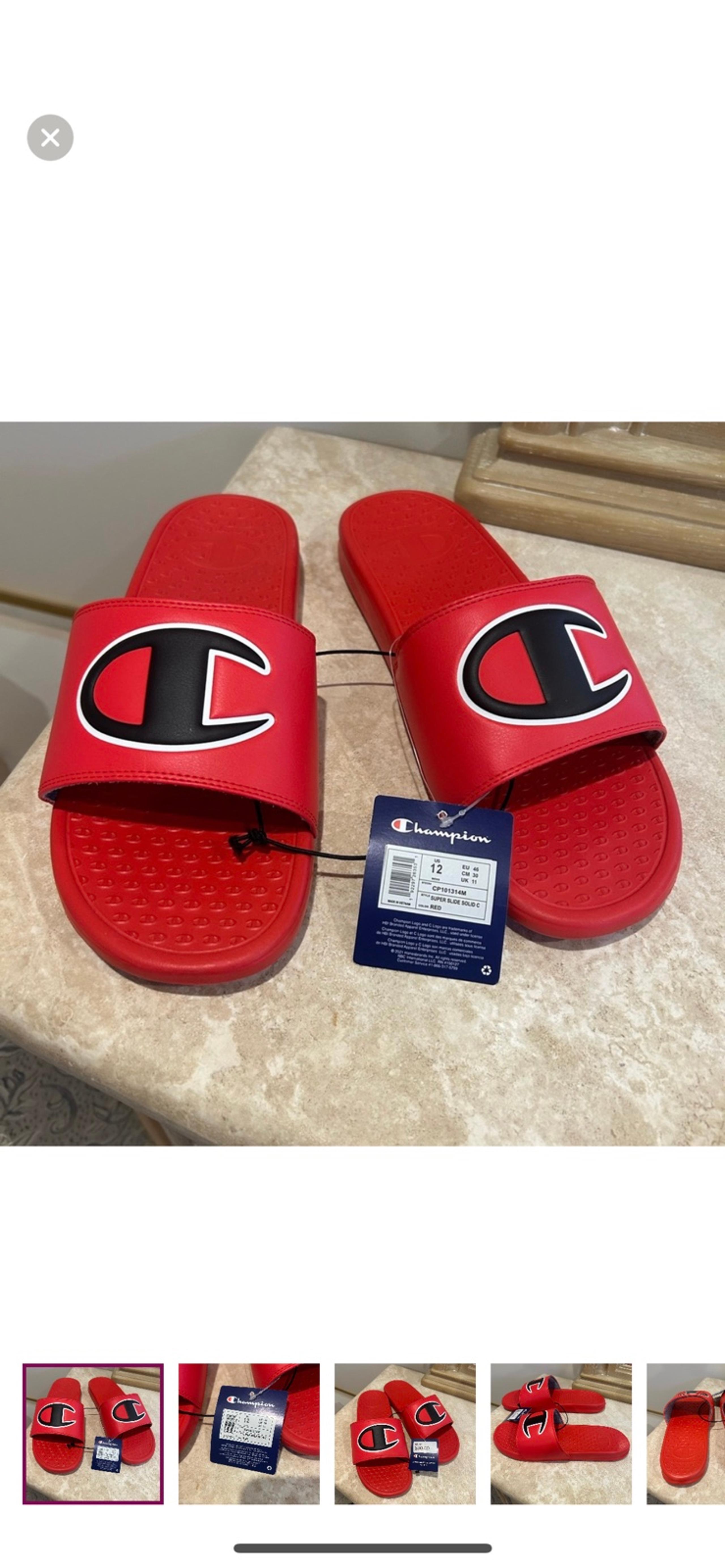 NWT Men’s Champion Sliders / Sandals. Size 12. NEVER WORN