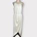 Shona Joy Core High Neck Ruched Dress Ivory Women's Size 10 NWOT