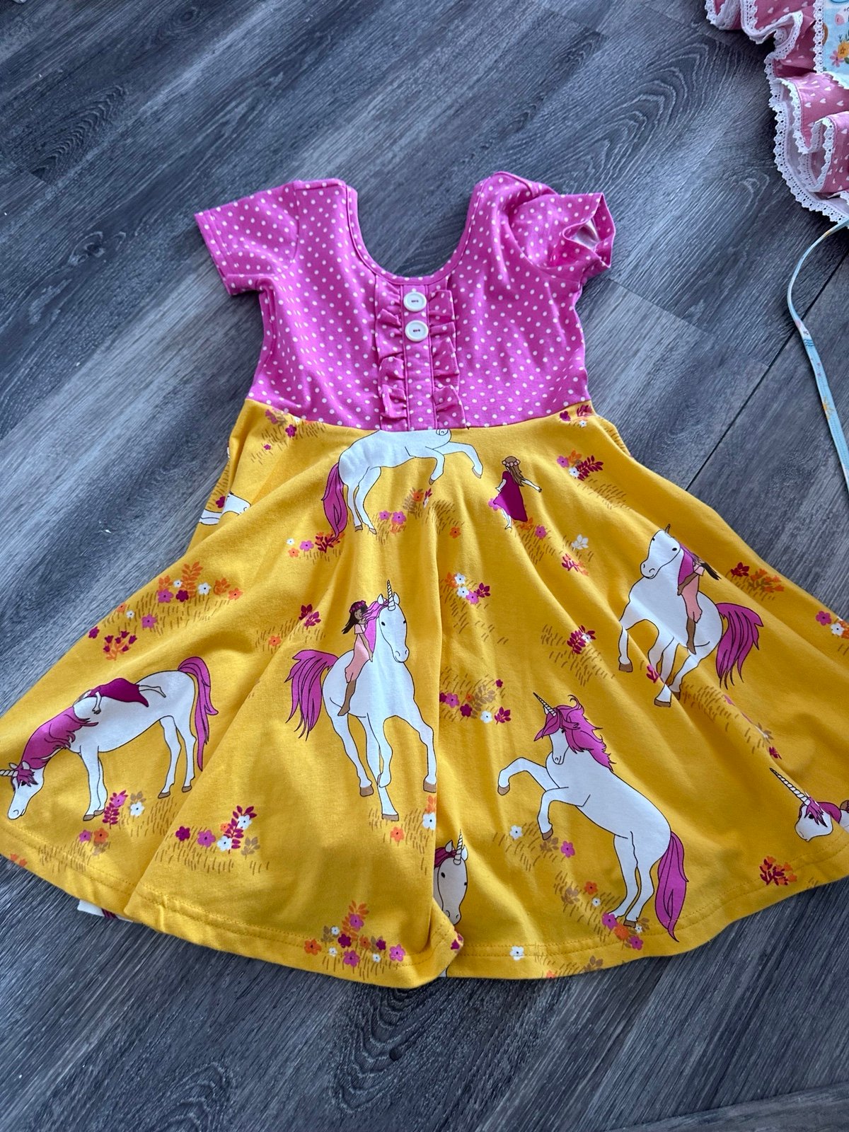Eleanor Rose Unicorn Dresses for Girls Sizes 2T 5T Mercari