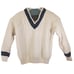 Vintage Embassy Row Sweater Cable Hand Knit 100% Wool V-Neck Mens Large RN 13711