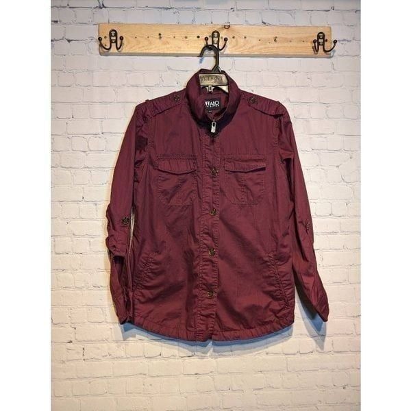 Buffalo David Bitton zipper & button shirt jacket med