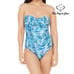 La Blanca Sketched Leaves Bandeau One Piece Size 0