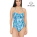 La Blanca Sketched Leaves Bandeau One Piece Size 0