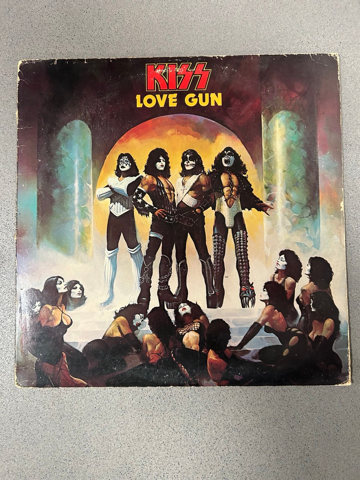 Kiss ‎– Love Gun vinyl LP record 1977 1st press VG+ NBLP 7057