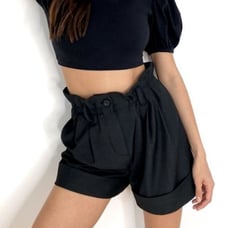 Aritzia Sunday Best Black Aki Shorts Womens Size 6