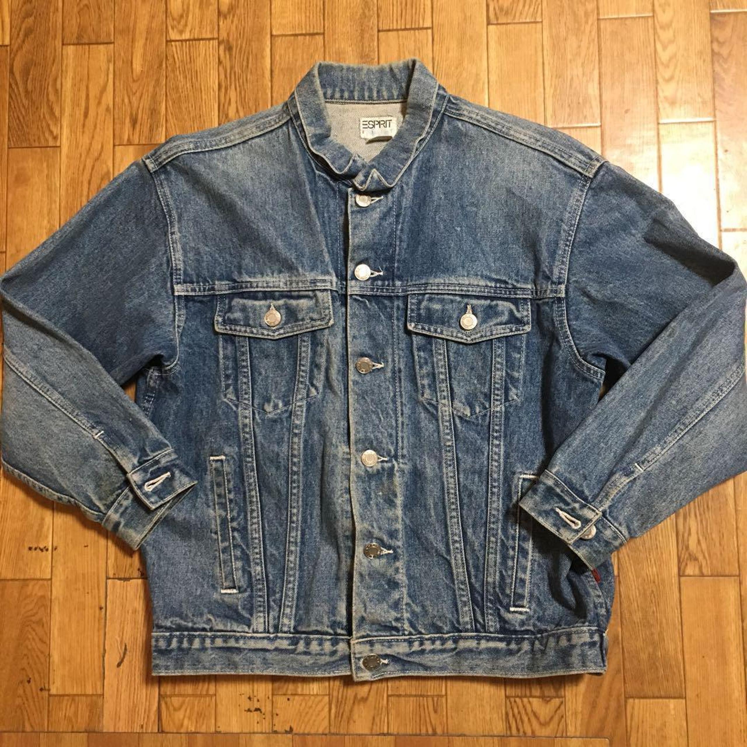 90s Mexican-made ESPRIT denim jacket, size 11, vintage.
