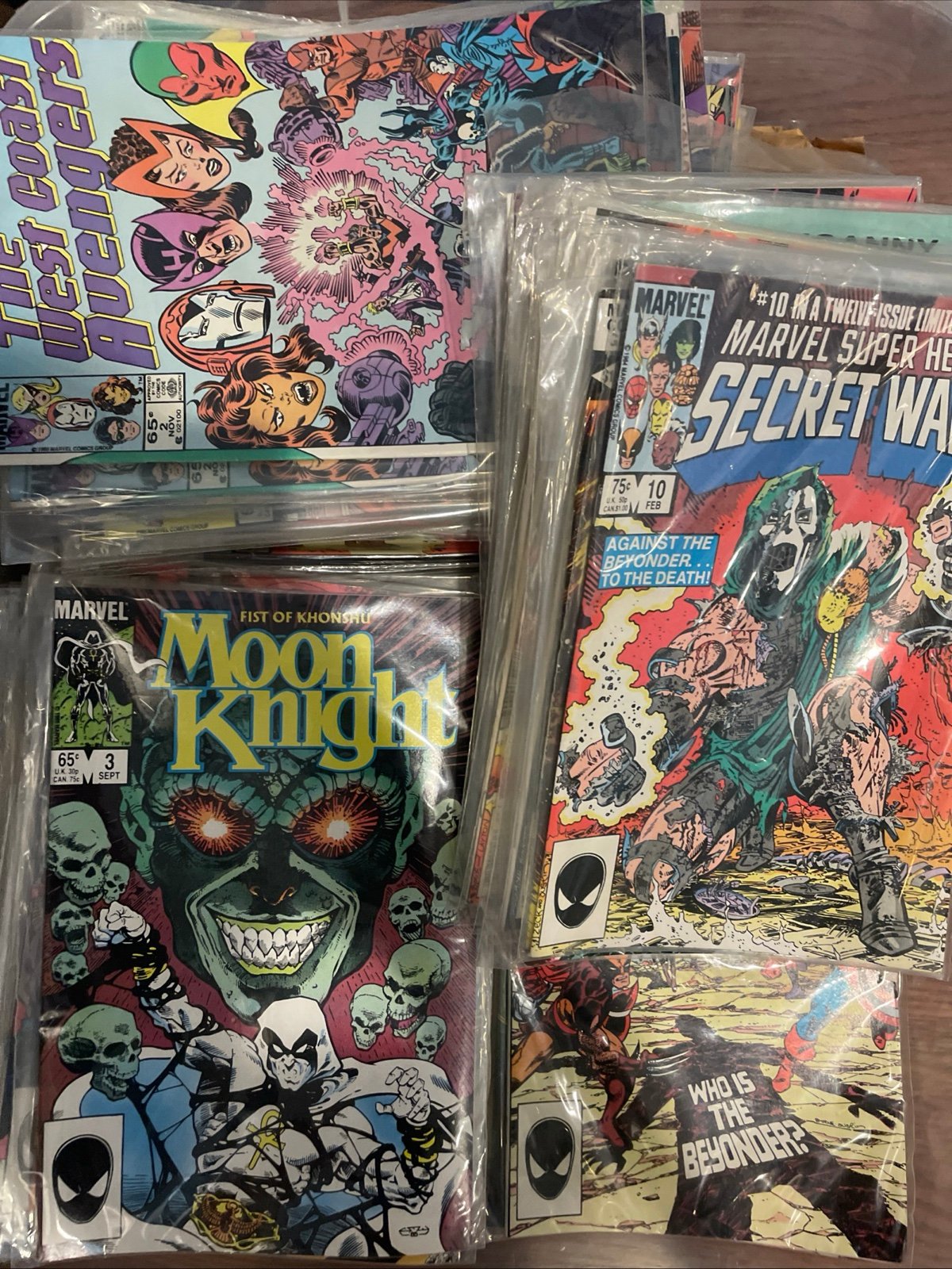 Lot Of 10 Marvel Comic Books X-Men, Secret Wars, Etc MAKE MONEY BACK GUARANTEED
