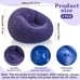 Blue Realspring Inflatable Sofa Bean Bag Chair 2 Piece