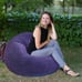 Blue Realspring Inflatable Sofa Bean Bag Chair 2 Piece