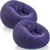 Blue Realspring Inflatable Sofa Bean Bag Chair 2 Piece