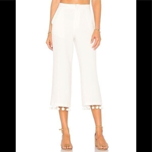 New. Tularosa Ivory Huntington Pom-Pom pants. Small. NWT