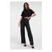 Good American Shiny Scuba Wide Trousers
