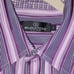 Bugatchi UOMO purple stripe shirt size L