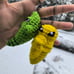 Metapod and Kakuna (Pokemon) Amigurumi keychain