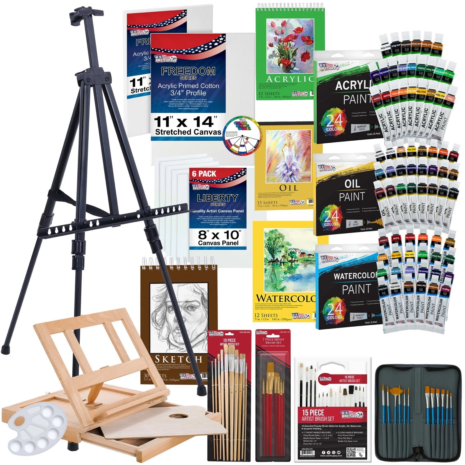 Art Supply 133-Piece Deluxe Artist Painting Set