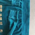 VS PINK holiday green gold bling vintage velour hoodie XS