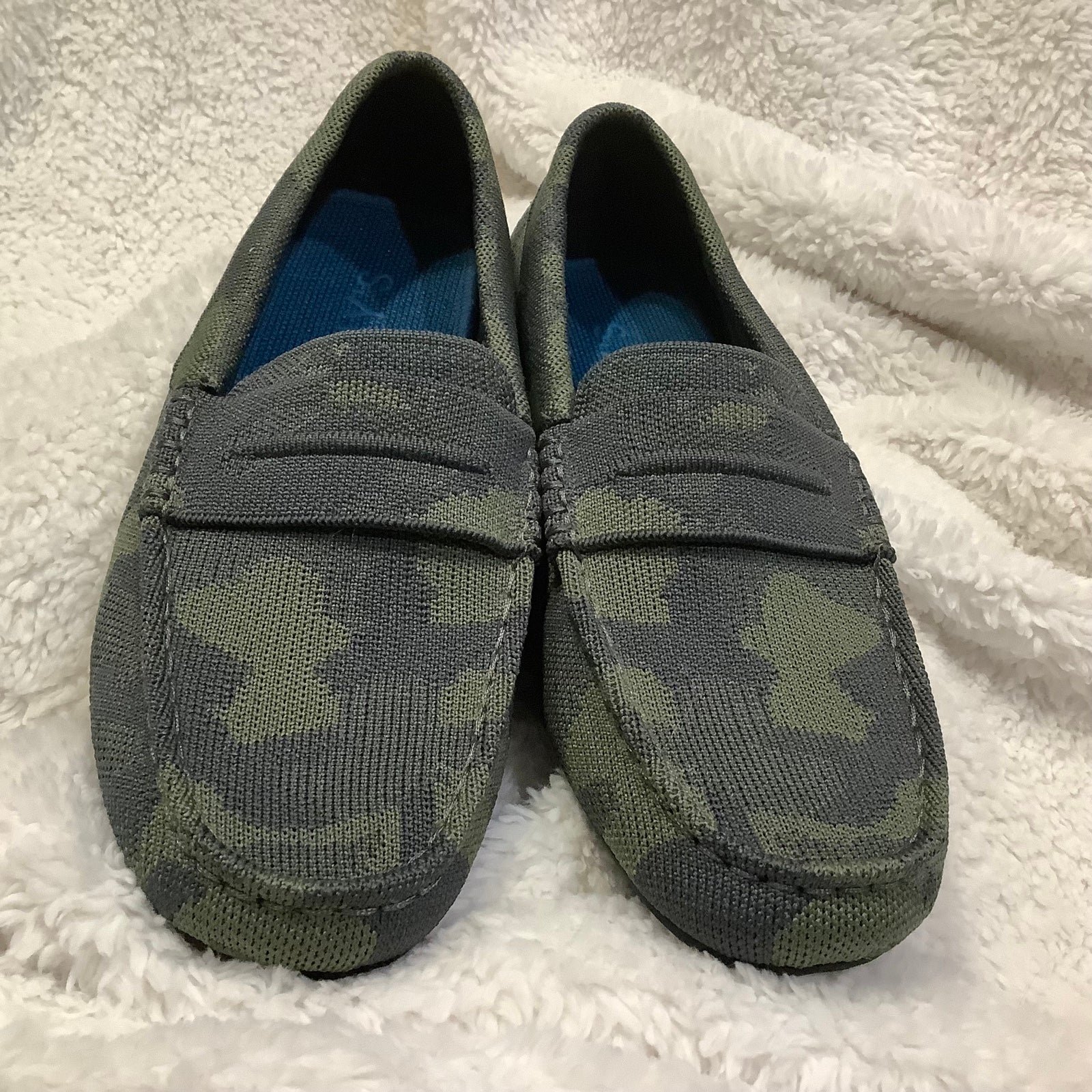 Rothy's The Driving Loafer Forest Camo Knit Comfort Shoes Mens US 10 EU 43.