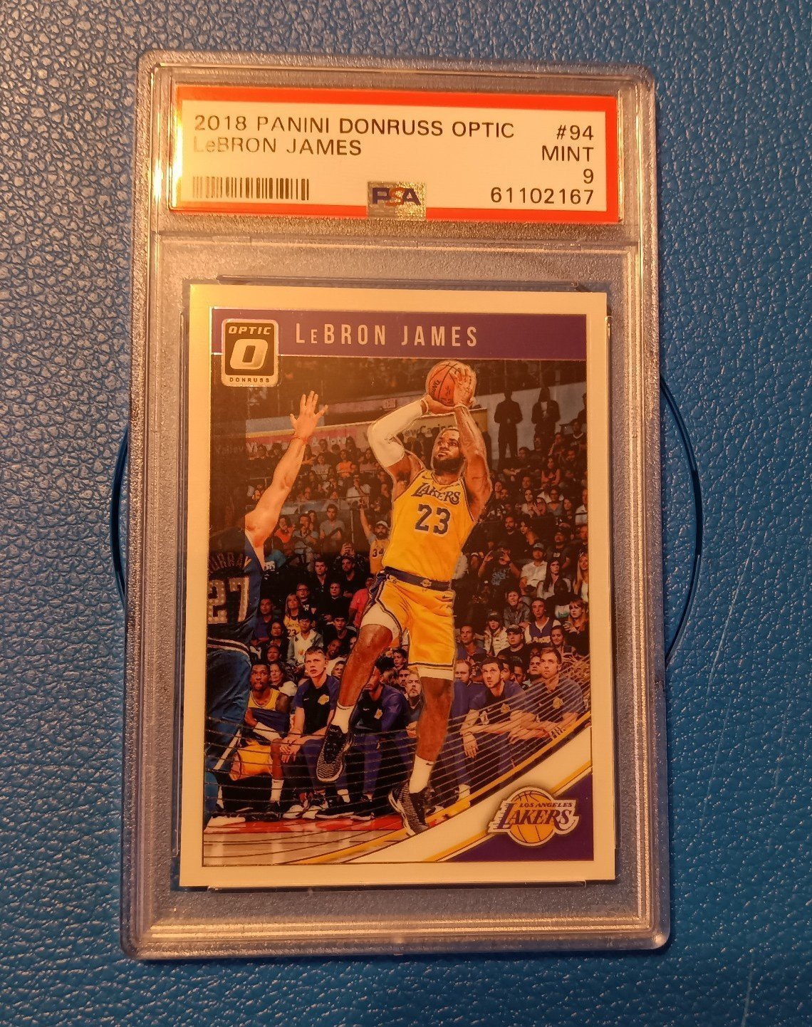 2018 Donruss Optic #94 LeBron James Los Angeles Lakers PSA 9 MINT