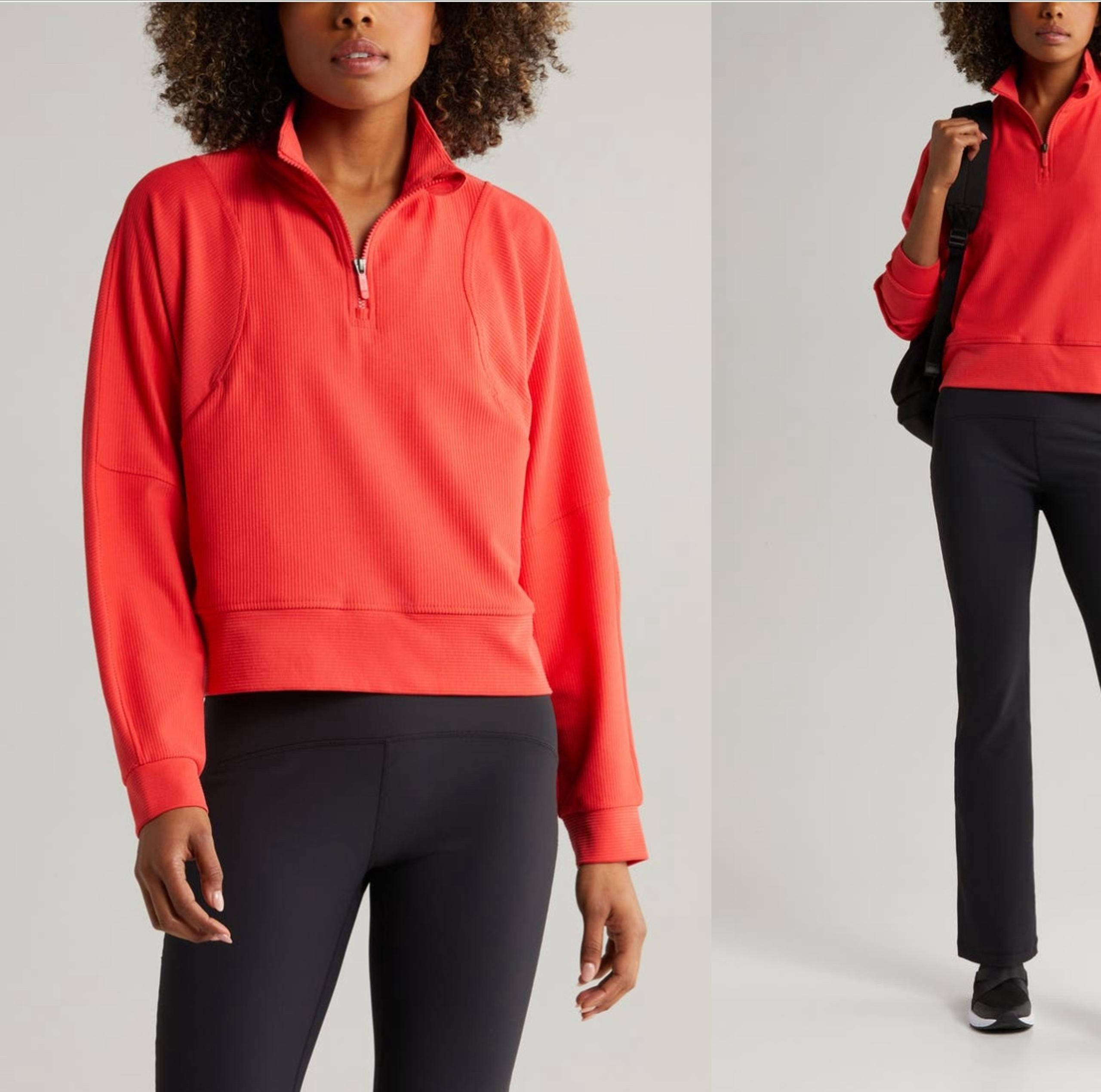 Echo Ottoman Rib Half Zip Pullover