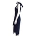 Rebecca Vallace Breakers Laced Navy Knotted Crepe Dress Size 2