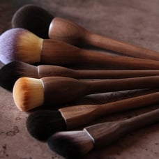 6 European Style Walnut Handle Makeup Brushes | SHOPBOP High Quality | Handcraft