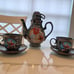 NEW Authentic Disney Alice in Wonderland Tea Pot with Cups & Saucers