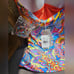 NWT Blue Rod Beaty bold rush strapless bandeau tankini top and bottom multi