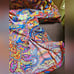 NWT Blue Rod Beaty bold rush strapless bandeau tankini top and bottom multi