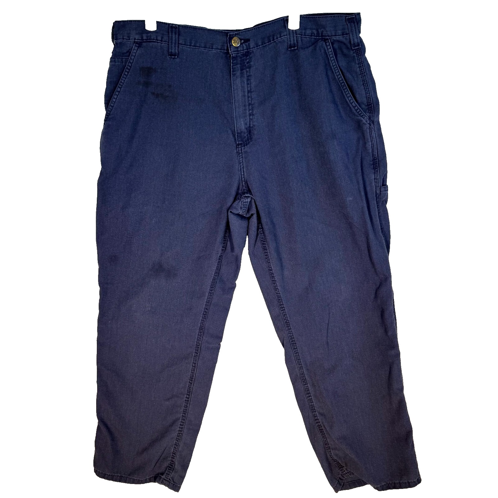 Carhartt Men's Carpenter 73478-20 Pants 36 X 34 Navy Flame Resistant Relaxed Fit