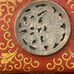 Antique CHINESE CLOISONNE Red jewelry Boxes Lidded With ENAMEL gold FLORAL DESIG