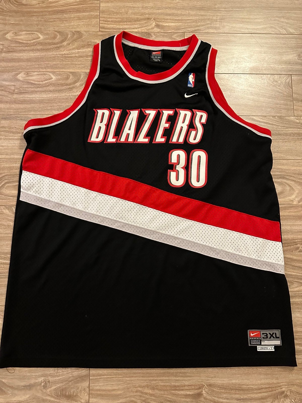 Vtg Portland Trailblazers Rasheed Wallace #30 Nike Authentic Swingman 3XL Jersey