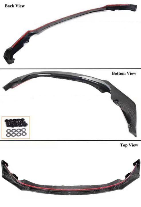 NEW 2021-2023 BMW G80 M3 G82 G83 M4 Real Carbon Fiber V Style Front Bumper LIP