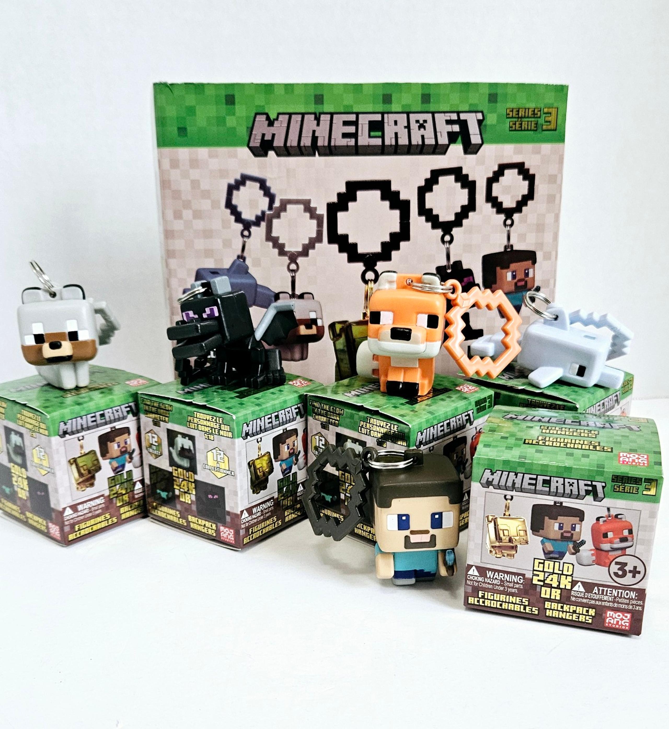 Minecraft Backpack Hanger Series 3 Lot of 5 Different Characters Included
