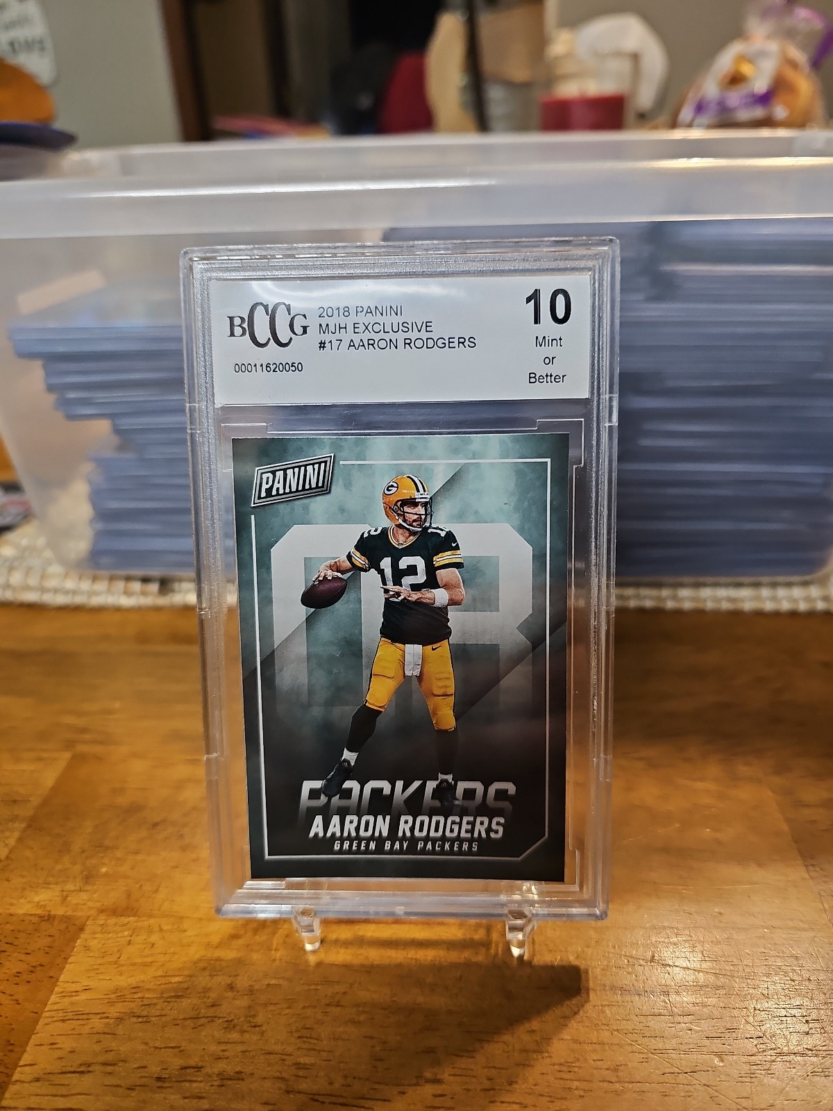 AARON RODGERS 2018 PANINI MJH EXCLUSIVE # 17 GEM MINT 10