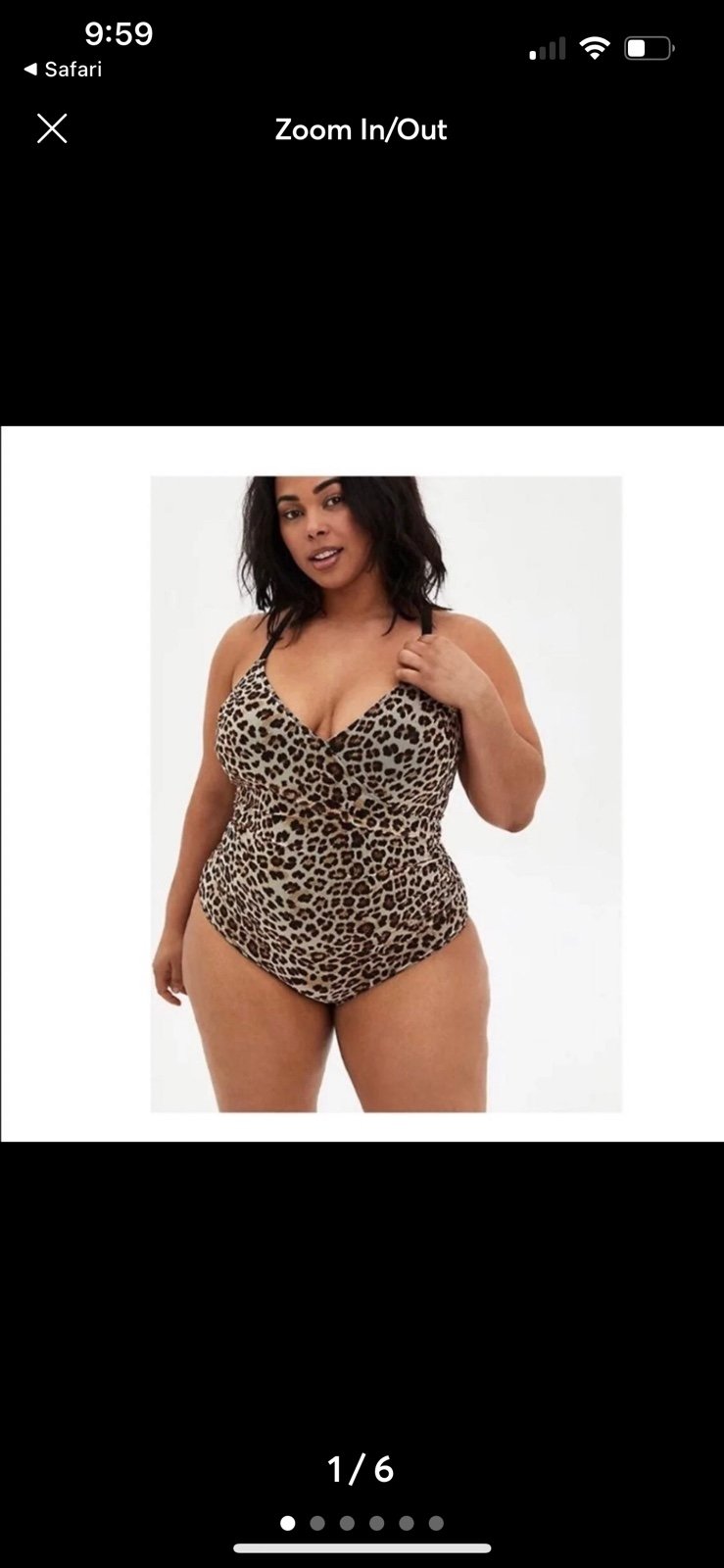 NWT Torrid leopard swimsuit size 5