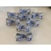 Name Place Tag Holders Fine Bone China Vintage White Blue Set of 8 Hand Painted