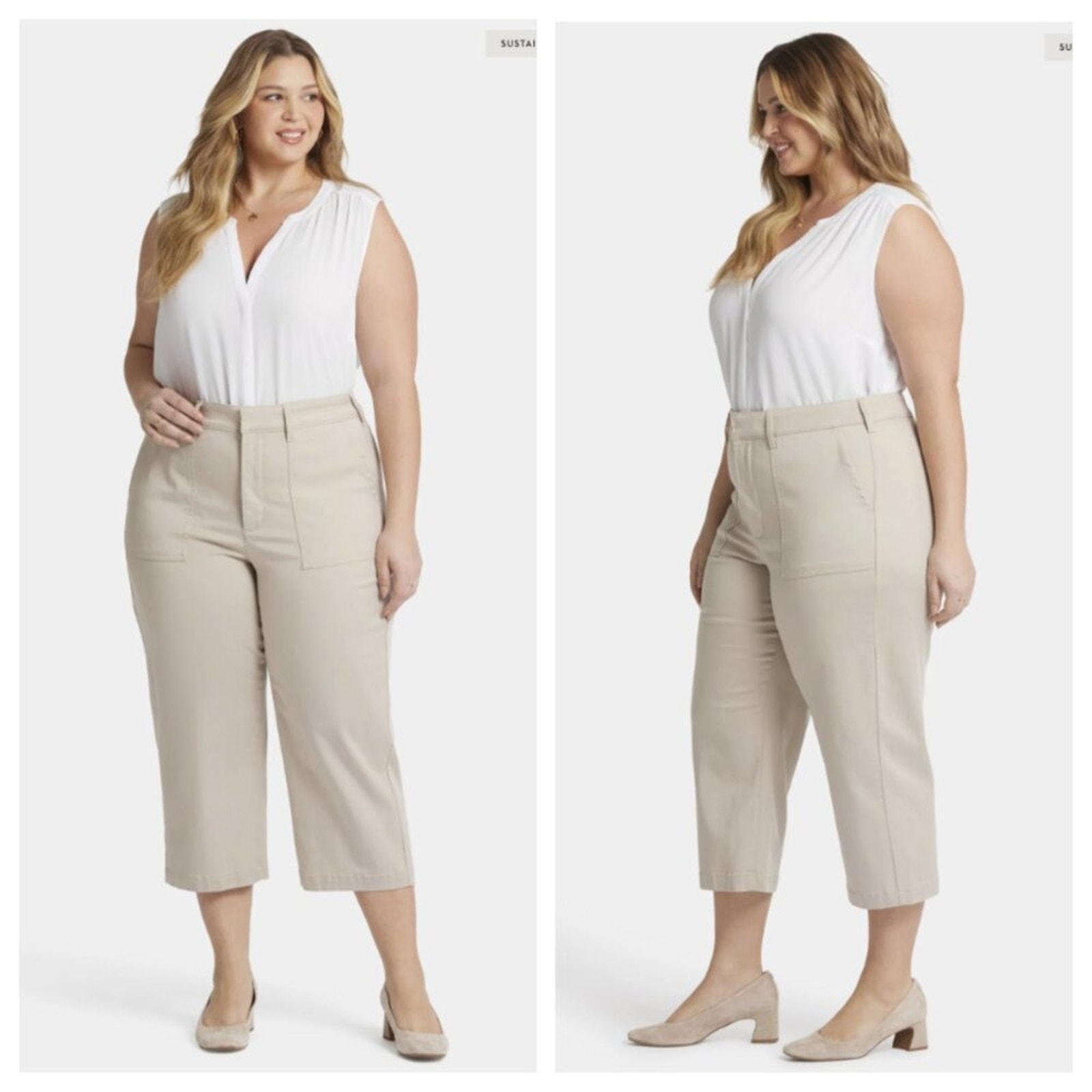 NWT NYDJ Women's Utility Pants Feather Size 22W