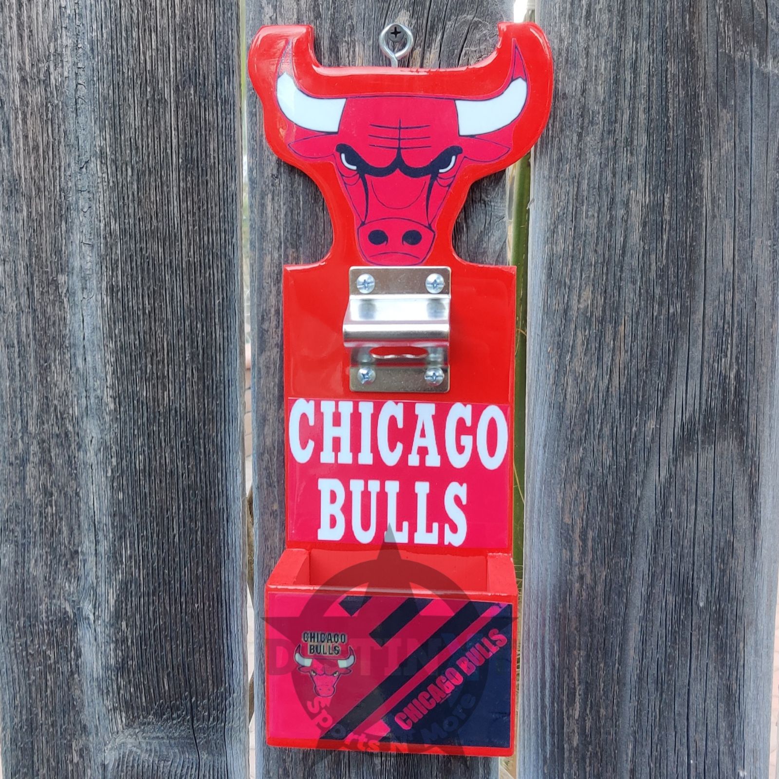 Chicago Bulls Wall Mounted Bottle Opener