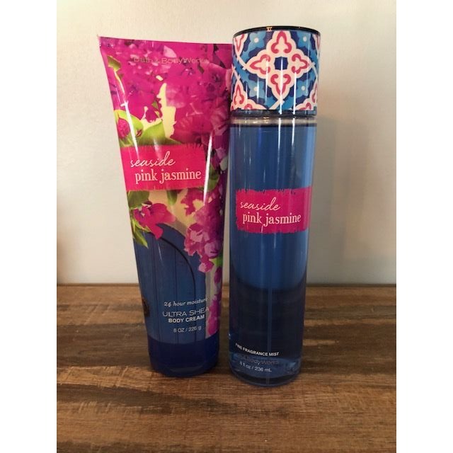 Bath & Body Works Seaside Pink Jasmine Fragrance Mist & Body Cream