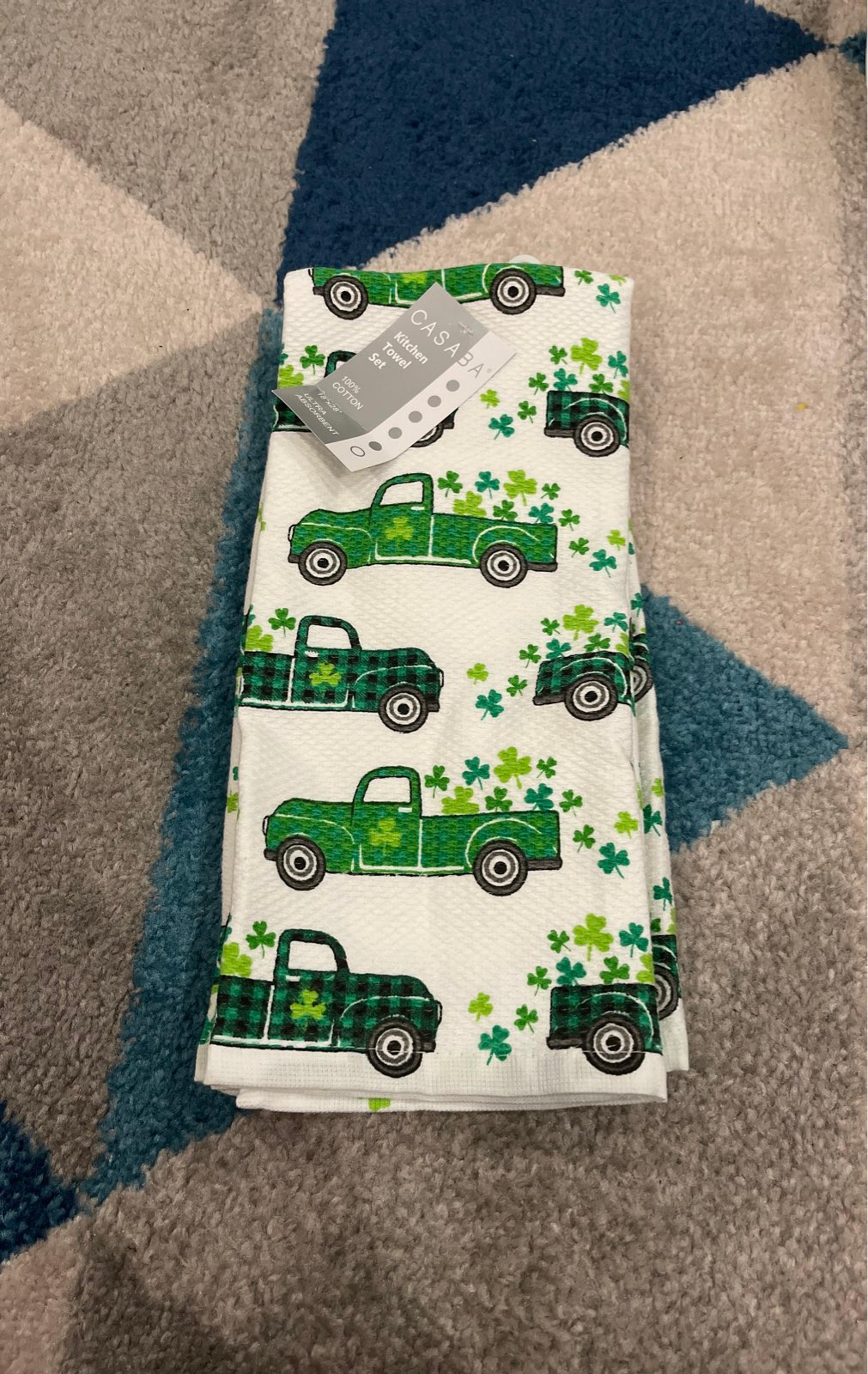 St. Patrick's Shamrocks Kitchen Towels
