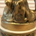 L F Moreau Boy with Fishing Pole - Fisherman Heavy Figural Spelter Lamp - Nice