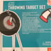Axe throwing target set