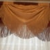 Burgundy meroon and beige tasseled valance bindled offer - 3 qty