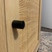 Mid-Century Modern Rattan Accent Media Console, Low Profile Console TV Stand