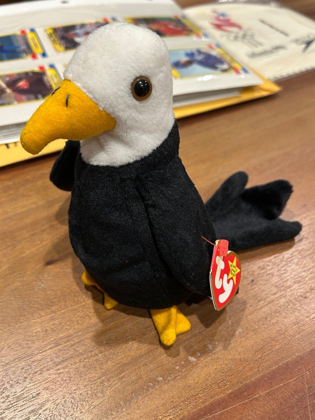 RARE Badly the Eagle beanie babies
