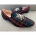 J. Crew Size 8.5 Jamie Tartan Plaid Pearl Red Green Embellished Loafer