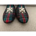 J. Crew Size 8.5 Jamie Tartan Plaid Pearl Red Green Embellished Loafer