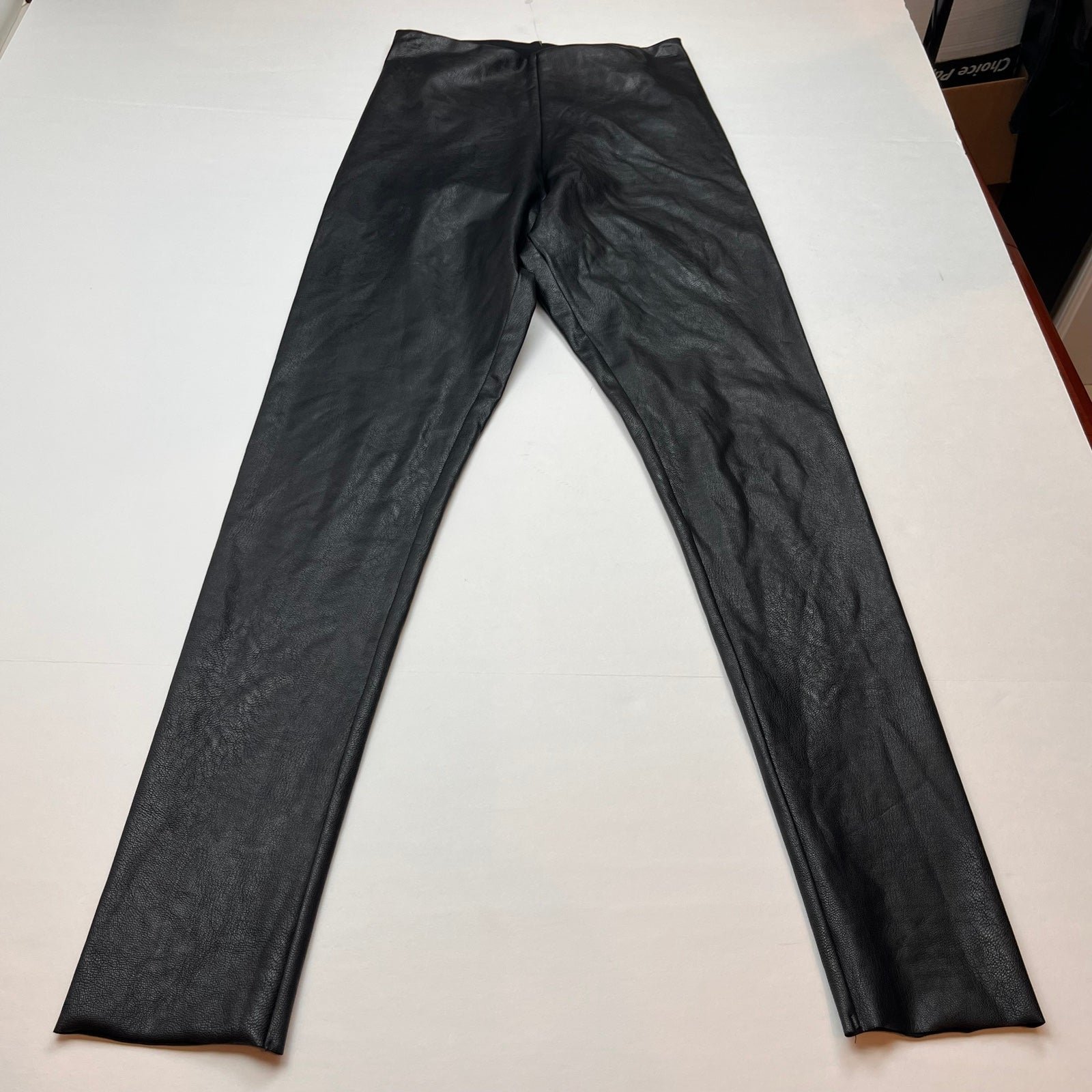 Commando Perfect Control High Rise Women Size Medium Black Faux Leather Legging